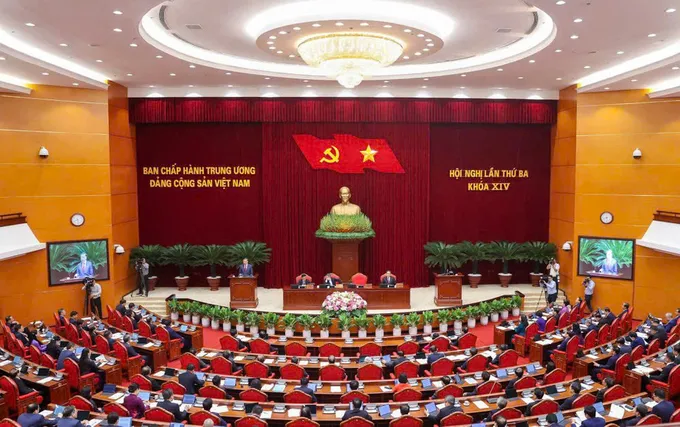Hôm nay, bế mạc Hội nghị Trung ương lần thứ 3 khóa XIV